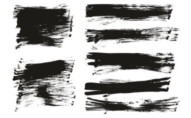 Düz Fan Fırçası Düzenli Uzun Arkaplan Karışık Yüksek Detay Özet Vektör Arkaplan Karışımı 