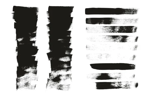 Плоский Каліграфічний Пензлик Звичайний Короткий Фон Прямі Лінії Мікс Високої — стоковий вектор