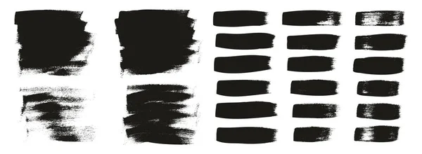 Flat Calligraphy Paint Brush Regelmatige Korte Achtergrond Rechte Lijnen Mix — Stockvector