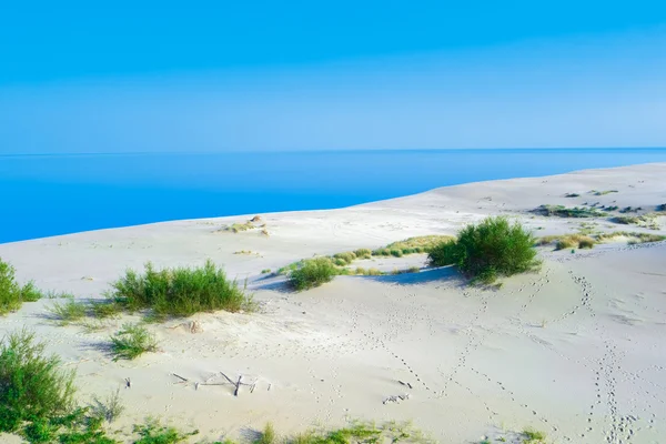 Dune di sabbia bianca — Foto Stock