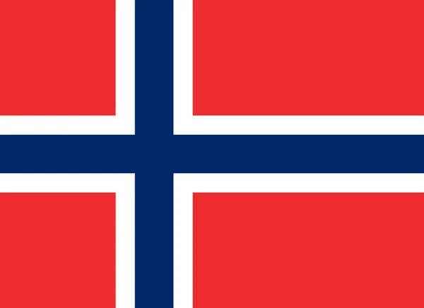 Flagge Norwegens — Stockvektor