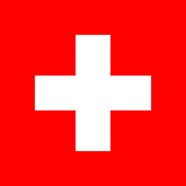 Svájc zászlaja — Stock Vector