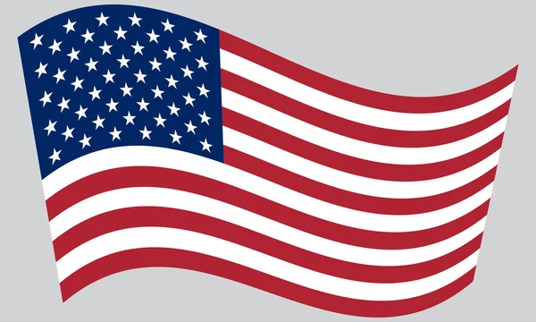美国挥舞的旗帜 — 图库矢量图片