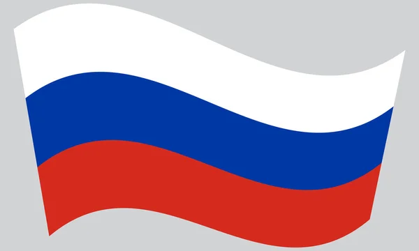 Flag of Russia waving — Stock Vector