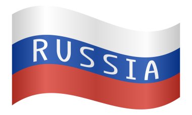 Kelime üzerine Beyaz Rusya sallayarak ile Rus bayrağı