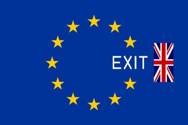 Word çıkış ile Avrupa ve İngiltere bayrakları