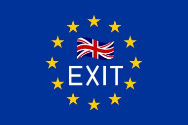 Word çıkış ile Avrupa ve İngiltere bayrakları