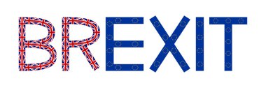 Brexit gelen Avrupa ve İngiltere bayrakları