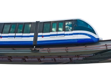 Elektrikli Monoray tren modern toplu taşıma