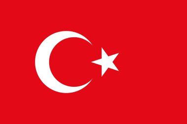 Türkiye'nin bayrak doğru oranları ve renklerde