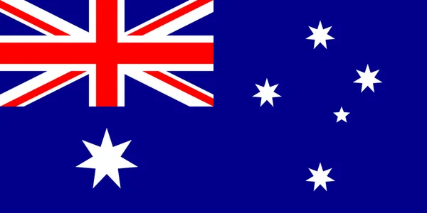 Bandera de Australia en proporciones y colores correctos — Archivo Imágenes Vectoriales