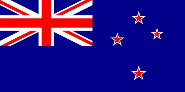 Σημαία της Νέας Ζηλανδίας σε σωστές αναλογίες και τα χρώματα — Διανυσματικό Αρχείο