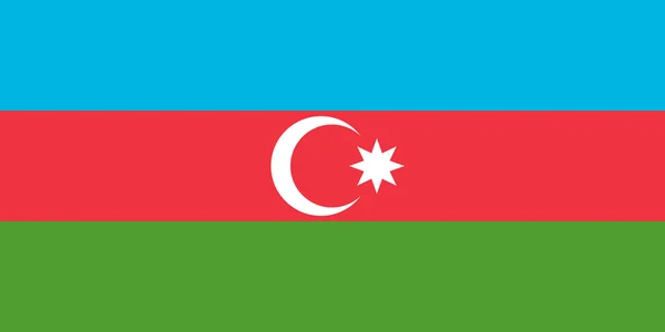 Drapeau de l'Azerbaïdjan en taille et couleurs correctes — Image vectorielle