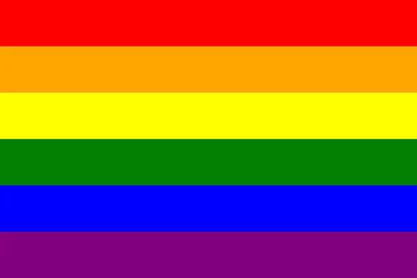 Rainbow gay pride flag, symbol of LGBT movement — Stock Vector