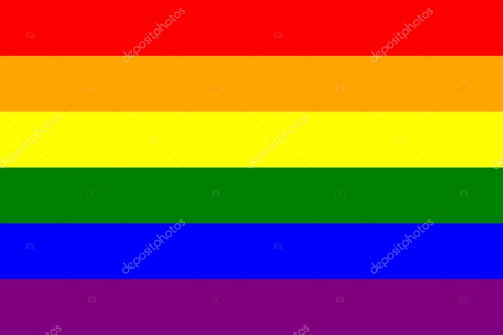 Rainbow gay pride flag, symbol of LGBT movement — Stock Vector