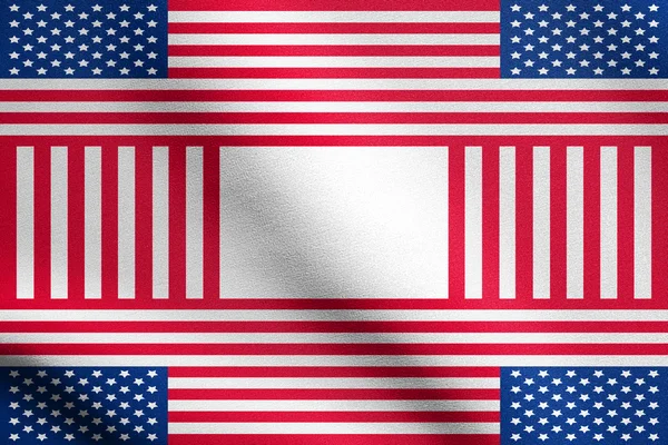 Patriotic USA design in style of the American flag — Stock Photo, Image