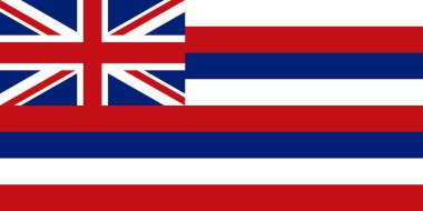 Hawaii doğru oranları ve renkler Cumhuriyeti bayrağı