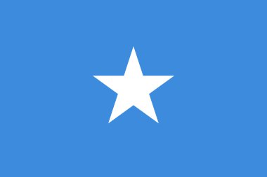 Somali bayrağı doğru oranları ve renklerde