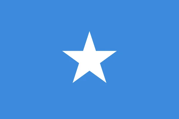 Bandera de Somalia en proporciones y colores correctos — Vector de stock