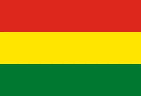 A helyes arányok és színek Bolívia zászlaja — Stock Vector