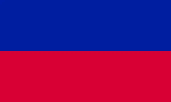 Vlag van Haïti in de juiste verhoudingen en kleuren — Stockvector