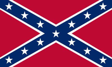 Konfederasyon asi bayrağı doğru oranları, renkler