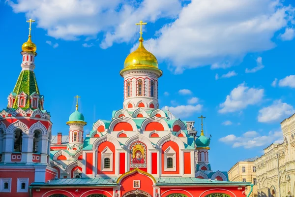 Orthodox church Kazan Cathedral on Red Square in Moscow — Stock Photo, Image