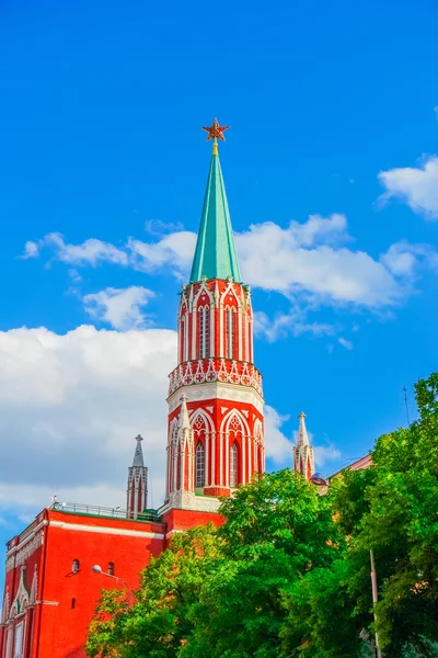 Nikolskaja Kreml-Turm in Moskau — Stockfoto