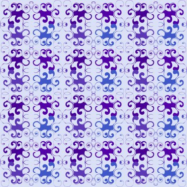 Dikişsiz çiçek mor desen