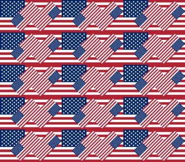 Vatansever ABD Dikişsiz desen arka plan dokusu