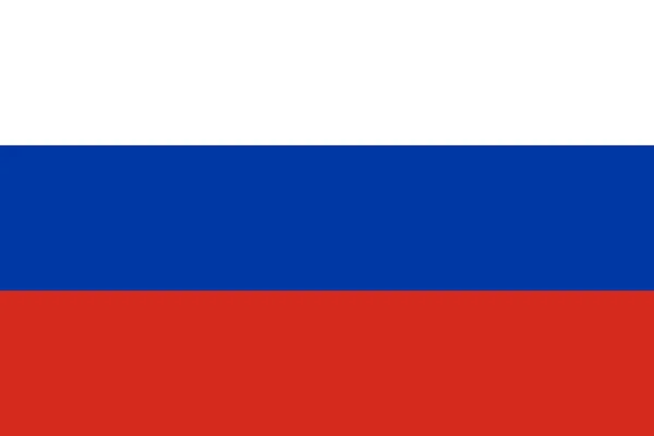 Vlag van Rusland — Stockvector