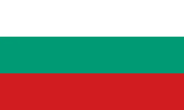 Flagge Bulgariens — Stockvektor