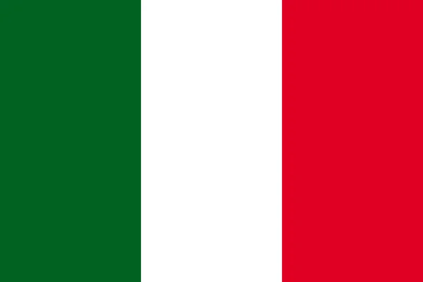 Bandera de Italia — Vector de stock