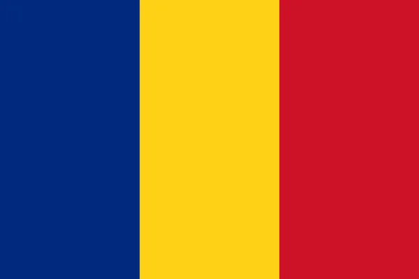Bandeira da Roménia — Vetor de Stock
