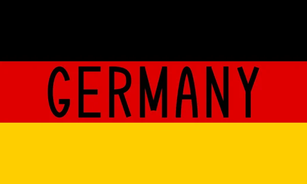 독일 국기와 단어 독일 — 스톡 벡터