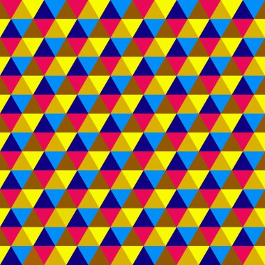 Soyut çok renkli geometrik seamless modeli