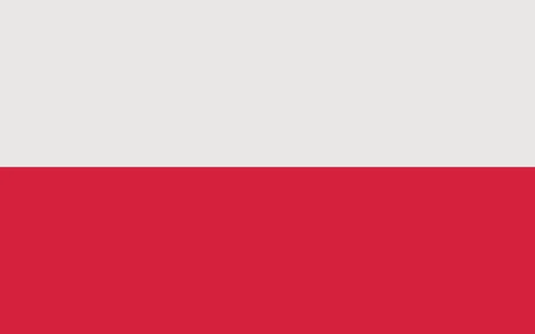 Drapeau de la pologne — Image vectorielle