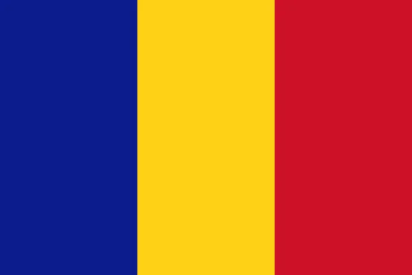 Drapeau du Tchad — Image vectorielle