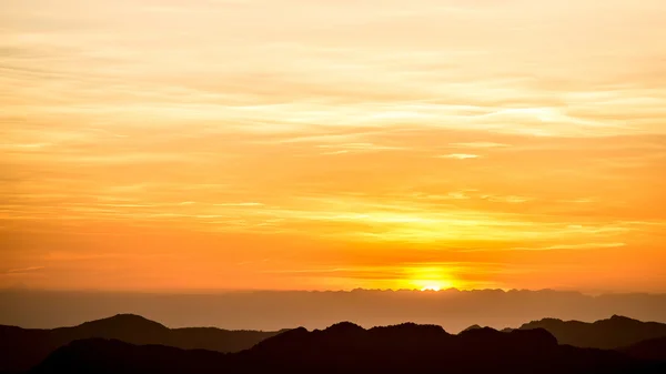 美丽的山日落 — 图库照片