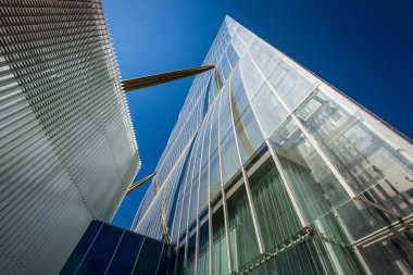 Milan, İtalya - 04 Mayıs 2016: Citylife Milan Allianz Arata Isozaki ve Andrea Maffei Citylife alanda mimarlar tarafından tasarlanan kule