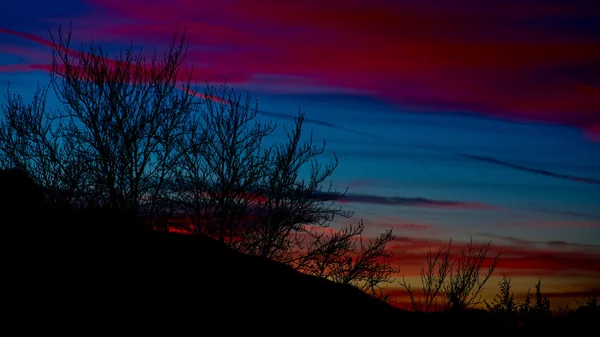 สีของท้องฟ้าพระอาทิตย์ตก — ภาพถ่ายสต็อก