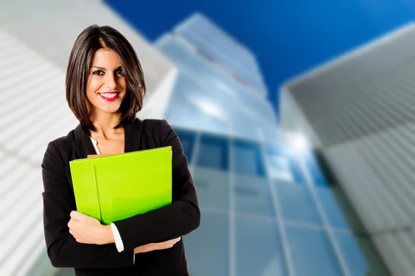 Executive woman at business headquarter — Stock Photo, Image