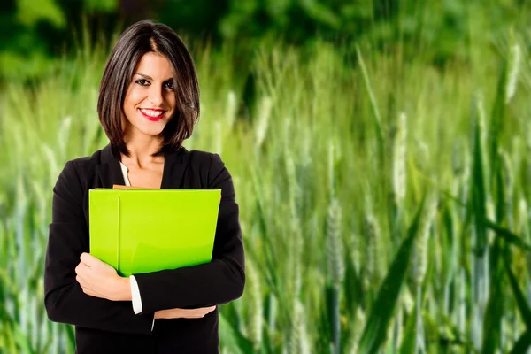 Executive woman food business — Stock Photo, Image