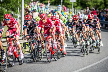 Cassano D'Adda, İtalya - Mayıs 25,2016: İtalya Bisiklet Turu, sahne 17