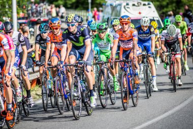 Cassano D'Adda, İtalya - Mayıs 25,2016: İtalya Bisiklet Turu, sahne 17