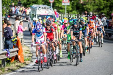 Cassano D'Adda, İtalya - Mayıs 05,2016: İtalya Bisiklet Turu, sahne 17, yakın Şehir Cassano d'Adda