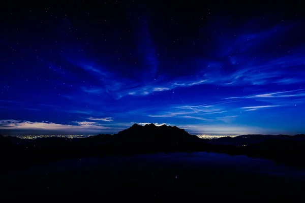 night sky in mountain