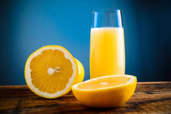 Yellow grapefruit juice — Stock Photo, Image