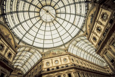 Galleria Vittorio Emanuele II, Italy clipart