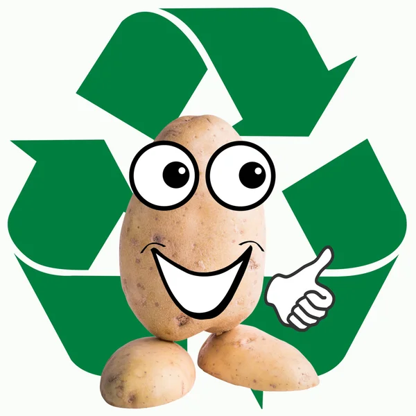 Little potato man eco — Stock Photo, Image